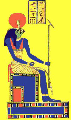 Kundalini Shakti in Ägypten - Horus mit Schlange über dem Kopf