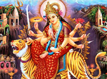 Der Tiger - das Reittier der Göttin Durga