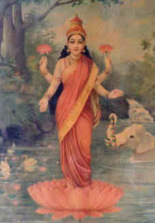 Indische Götter: Sri Lakshmi