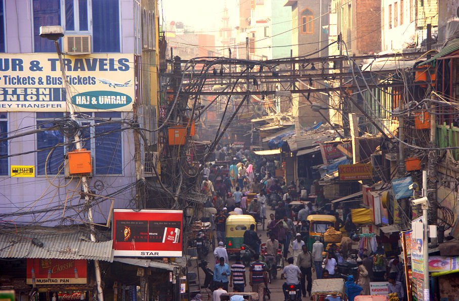 Delhi, die zweitgrößte Stadt in Indien